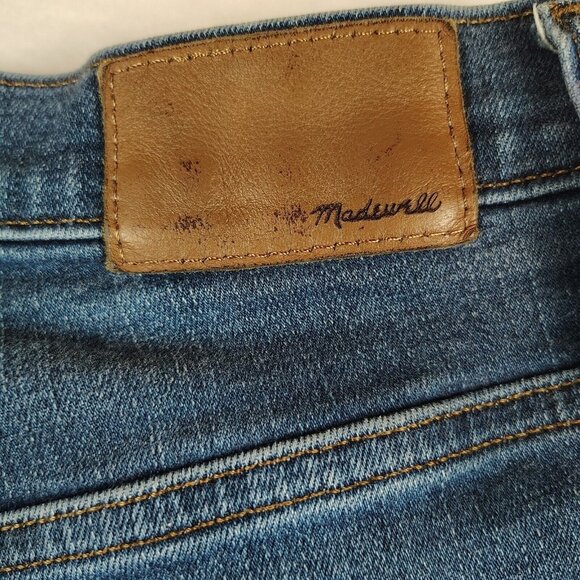 Madewell 10" High-Rise Skinny Jeans Womens sz 26 Dark Wash - Picture 5 of 13